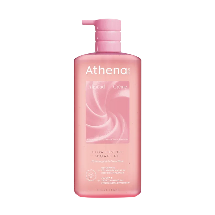 Glow Restore Shower Oil E1 Almond Crème